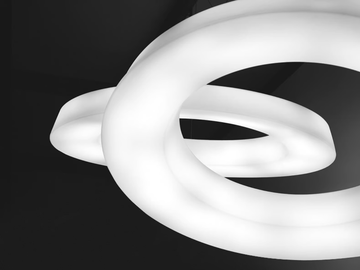 CIRCULAR POL - LED dimmable polyethylene pendant lamp by Martinelli Luce - view 2